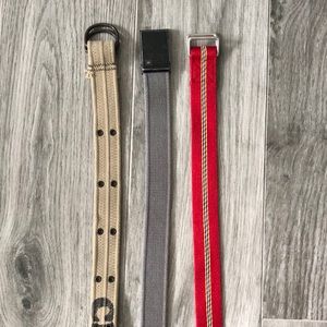 Canvas belt lot